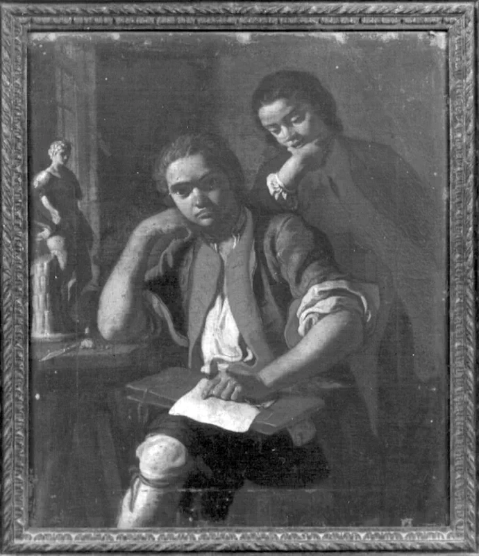  76-Fra Galgario-Ritratto di due artisti-Pinacoteca dell'Accademia Albertina, Torino 